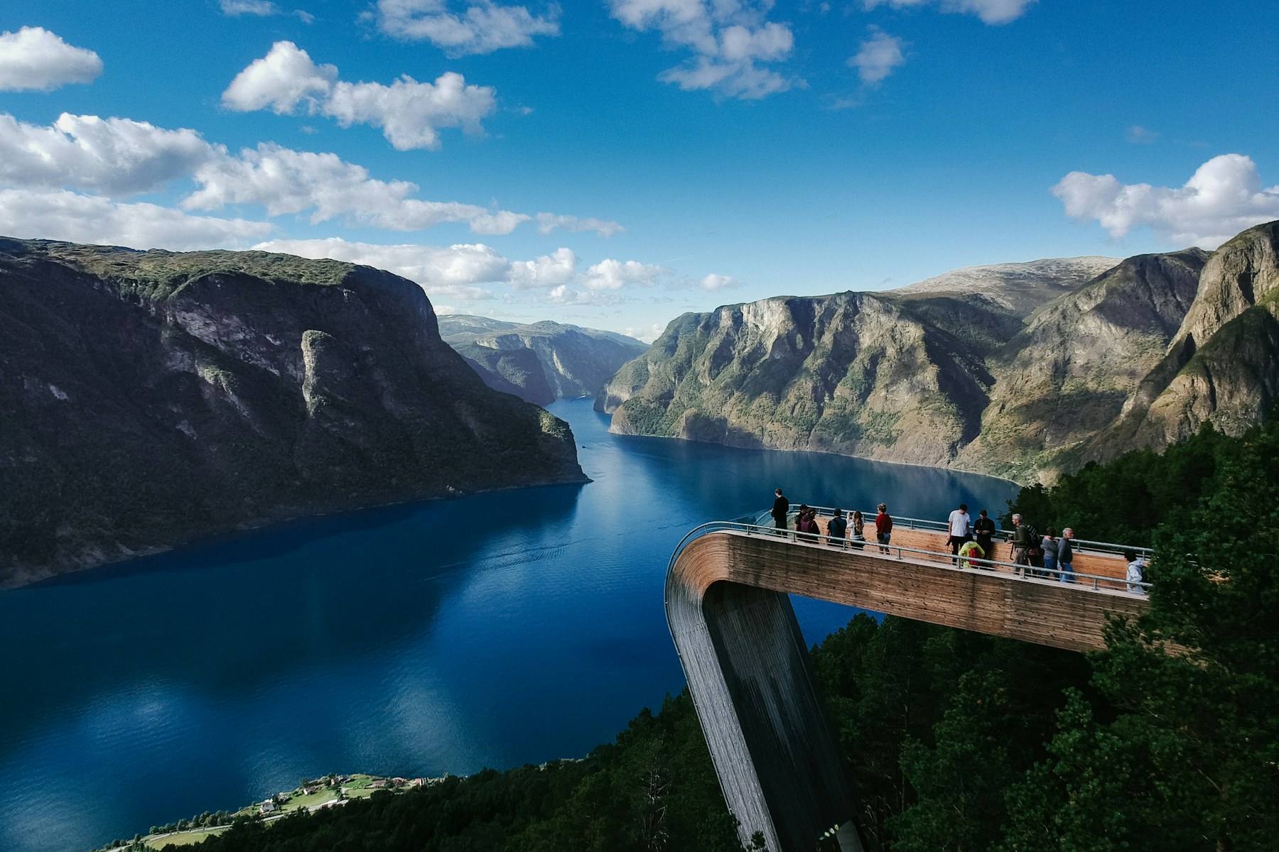 Fjord norvégien et parois rocheuses